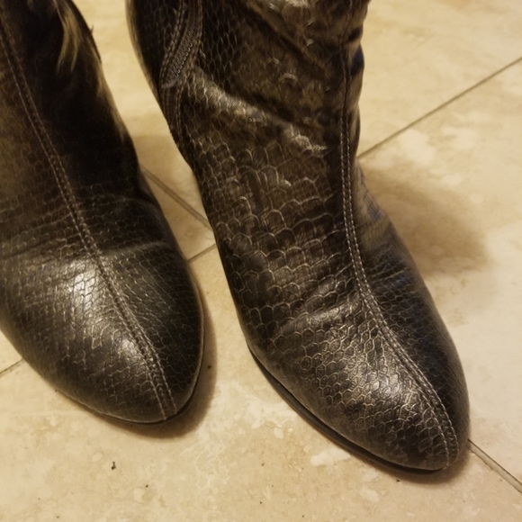 Snakeskin Boots - Picture 3 of 4